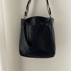 Madewell transport tote with braided strap